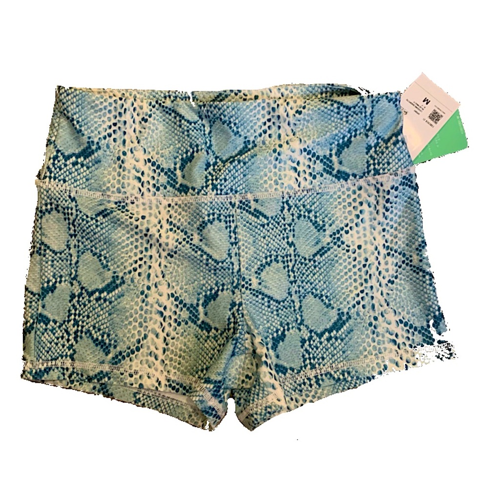 Snake Print Spandex Shorts